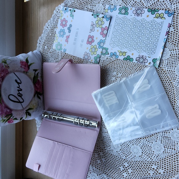 100 Envelope Saving Challenge Pink New - Picture 2 of 10